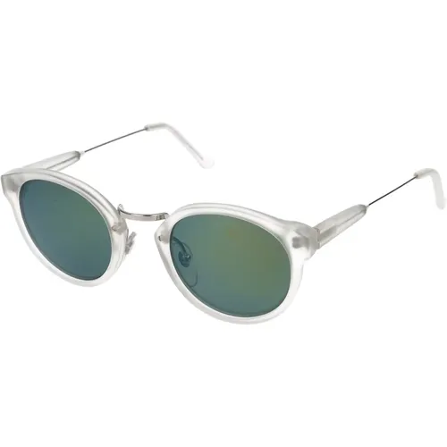 Crystal Matte Petrol Sunglasses , unisex, Sizes: 47 MM - Retrosuperfuture - Modalova