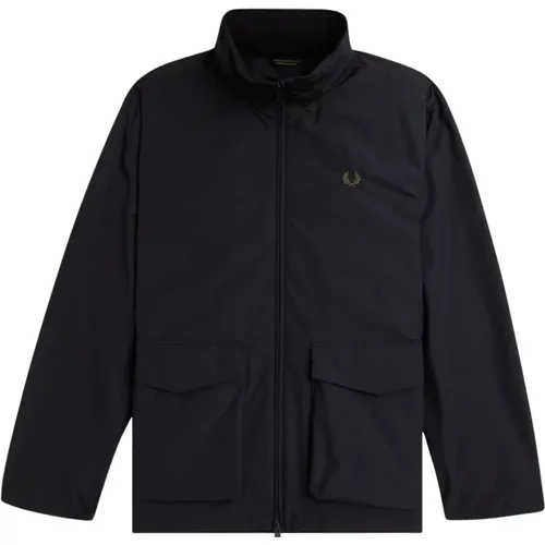 Sportliche Jacke mit Applikationstasche - Fred Perry - Modalova