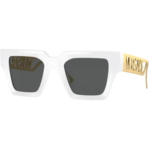 Stylische Sonnenbrille in Schwarz , Damen, Größe: 50 MM - Versace - Modalova