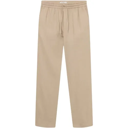Linen Suit Sweat Hybrid Pants , male, Sizes: M, XL, S, L - Les Deux - Modalova