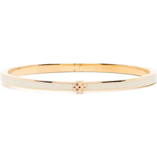 Elegant Gold Plated Enamel Bracelet , female, Sizes: M - TORY BURCH - Modalova