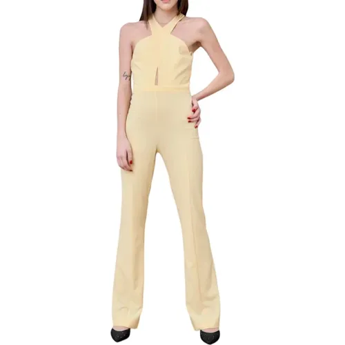 Gelbes Stretch Jumpsuit Kleid , Damen, Größe: 2XS - PATRIZIA PEPE - Modalova