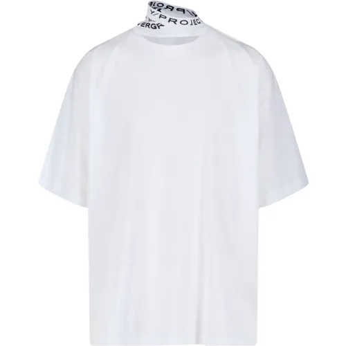 Weißes Logo T-Shirt und Polo , Herren, Größe: M - Y/Project - Modalova