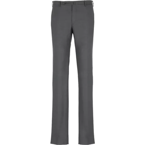 Dark Grey Wool Trousers , male, Sizes: L, 2XL, XL, 3XL - Incotex - Modalova