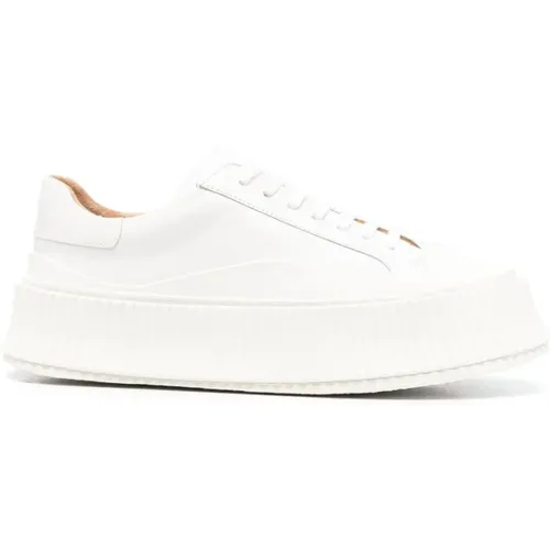 Leder Sneakers für Frauen , Damen, Größe: 39 EU - Jil Sander - Modalova