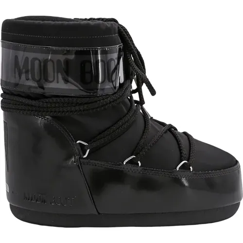 Laminated Lace-Up Ankle Boots , female, Sizes: 6 UK, 3 UK - moon boot - Modalova