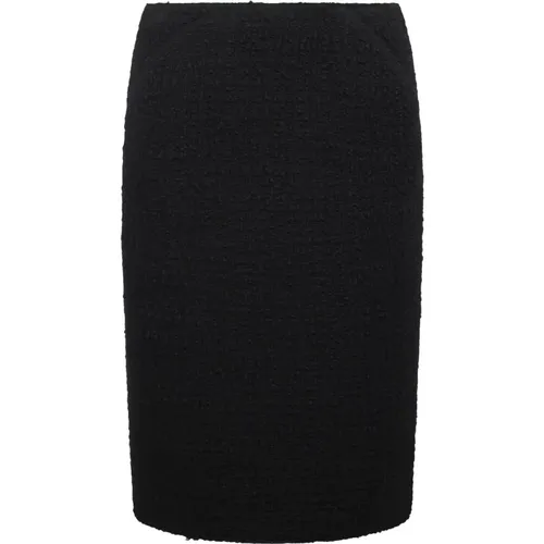 Ausgestellter Tweed Midi Rock mit Schlitz , Damen, Größe: 3XL - N21 - Modalova