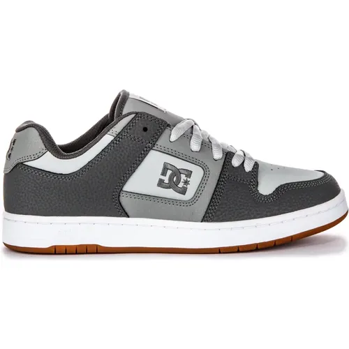 Grey Unisex Lace Up Court Shoes , male, Sizes: 6 UK - DC Shoes - Modalova