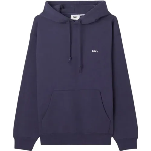 Bold Hood Fleece Sweatshirt , male, Sizes: XS, S, XL, L, M - Obey - Modalova