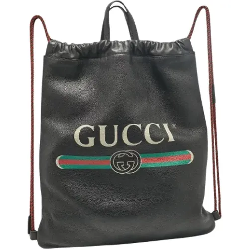 Pre-owned Leather backpacks , female, Sizes: ONE SIZE - Gucci Vintage - Modalova