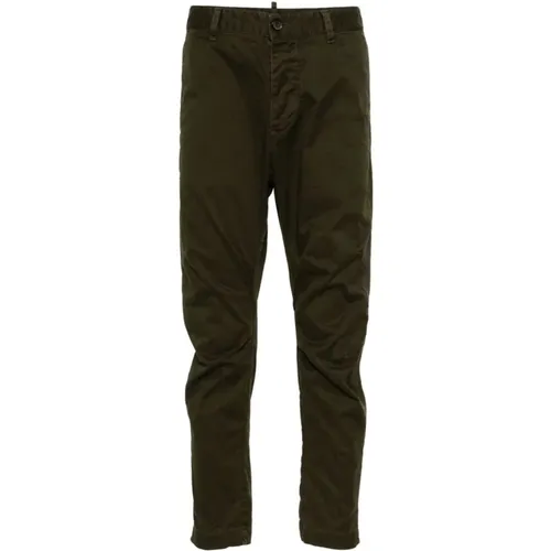 Twill Weave Trousers , male, Sizes: 2XL, XL, S, 3XL - Dsquared2 - Modalova