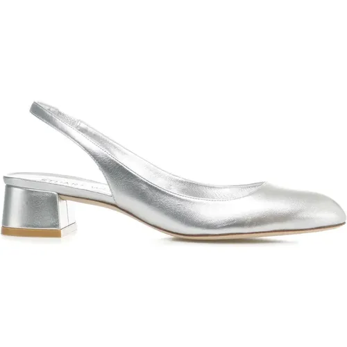 Silver Pumps for Women , female, Sizes: 5 UK, 3 1/2 UK, 5 1/2 UK, 2 1/2 UK, 3 UK - Stuart Weitzman - Modalova