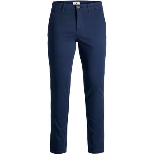 Slim Trousers - Spring/Summer Collection , male, Sizes: W36 L32, W33 L32 - jack & jones - Modalova