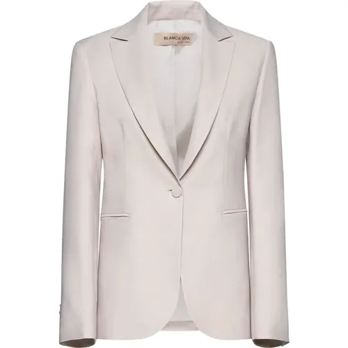 Jacken für einen Stilvollen Look , Damen, Größe: S - Blanca Vita - Modalova