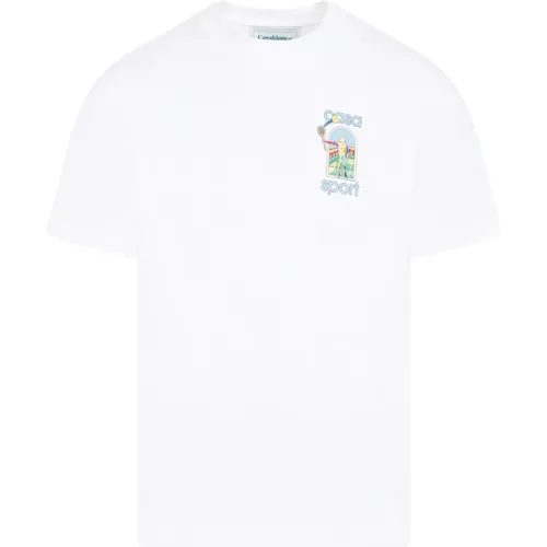 Cotton Printed T-Shirt , male, Sizes: XL - Casablanca - Modalova
