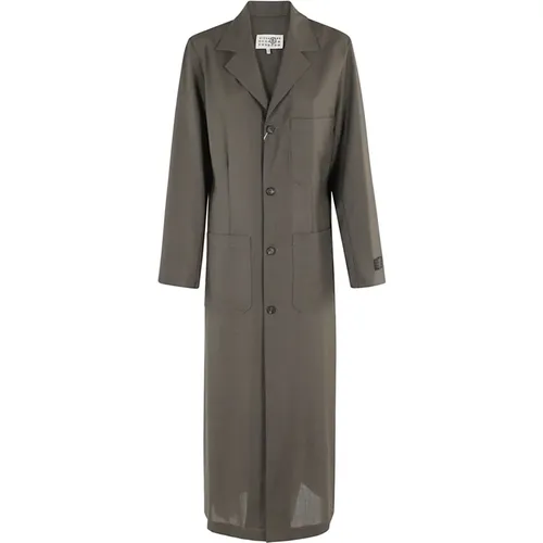 Stylischer Mantel für Frauen,Stylischer Mantel für Trendige Looks - MM6 Maison Margiela - Modalova