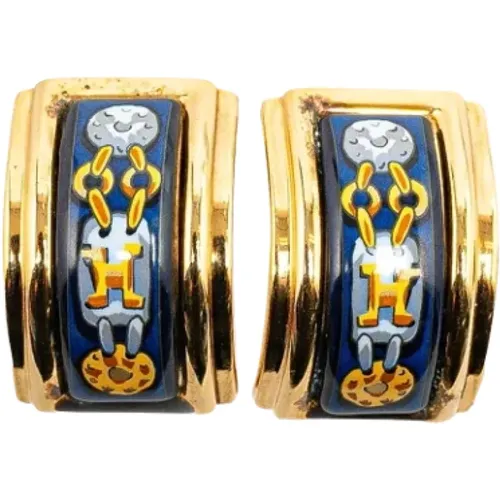 Pre-owned Metal earrings , female, Sizes: ONE SIZE - Hermès Vintage - Modalova