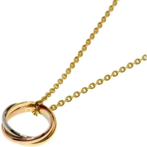 Pre-owned Gold necklaces , female, Sizes: ONE SIZE - Cartier Vintage - Modalova