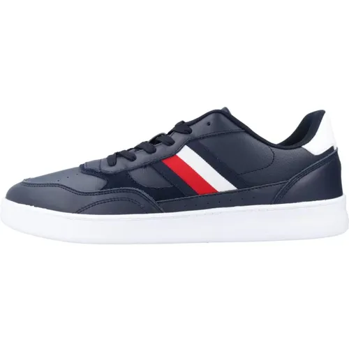 Retro Court Cupsole Leather Sneakers , male, Sizes: 10 UK, 9 UK, 12 UK, 11 UK, 8 UK, 6 UK - Tommy Hilfiger - Modalova