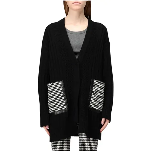 Stylish Long Cardigan Sweater , female, Sizes: S - Simona Corsellini - Modalova