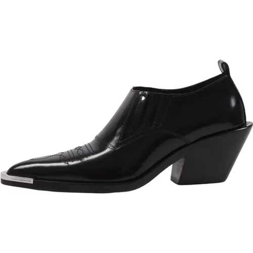 Schwarze Low Derby Schuhe , Damen, Größe: 38 EU - Paco Rabanne - Modalova