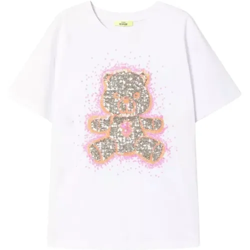 Graphic Sequin T-Shirt , female, Sizes: XS, 2XS - Twinset - Modalova