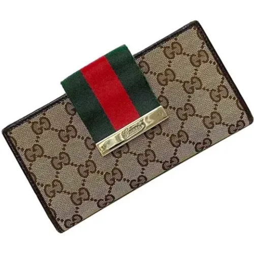 Pre-owned Leder Portemonnaies , Damen, Größe: ONE Size - Gucci Vintage - Modalova