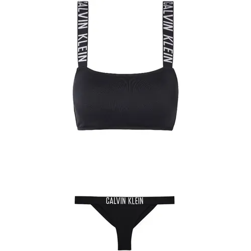 Intense Power Padded Bandeau Bikini , female, Sizes: S - Calvin Klein - Modalova