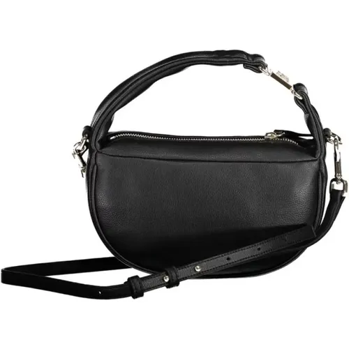 Schwarze Polyester-Handtasche mit Verstellbarem Riemen - Tommy Hilfiger - Modalova