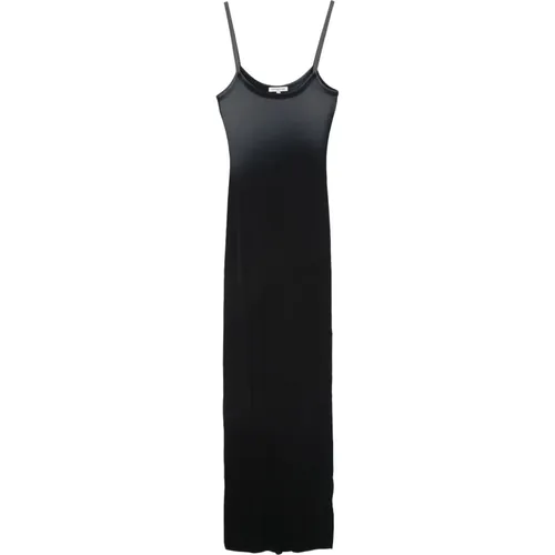 Schwarzes Verona Spaghetti Strap Maxikleid , Damen, Größe: M - Cotton Citizen - Modalova