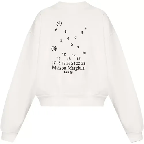 Sweatshirt mit Logo , Damen, Größe: L - Maison Margiela - Modalova