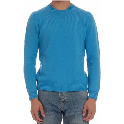 Klar Blauer Merino Pullover - Roberto Collina - Modalova