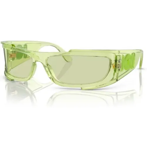 Wpap-Around 0Ve4446 Sunglasses /Transparent , unisex, Sizes: M - Versace - Modalova