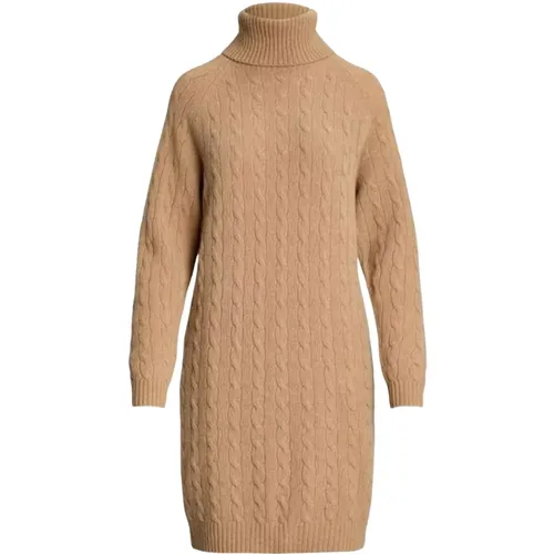 Luxury Wool Blend Cable Knit Dress , female, Sizes: M, S, L - Ralph Lauren - Modalova