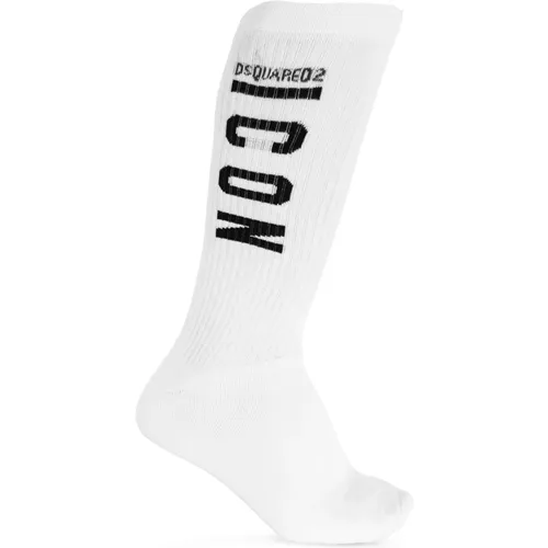 Socken mit Logo , Herren, Größe: L - Dsquared2 - Modalova