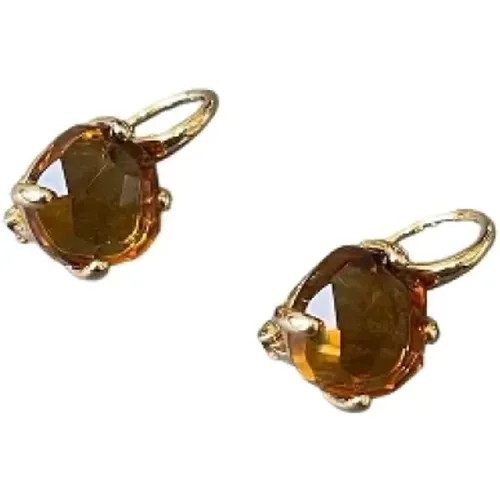 Pre-owned Gold earrings , female, Sizes: ONE SIZE - Chanel Vintage - Modalova