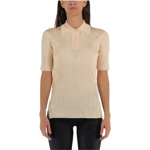 Knit Polo Shirt , female, Sizes: XL, S, L, M - Jil Sander - Modalova