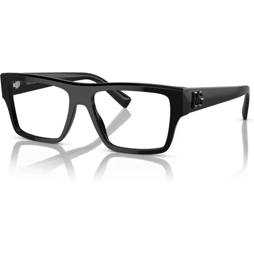 Schwarze Brillengestelle , unisex, Größe: 55 MM - Dolce & Gabbana - Modalova