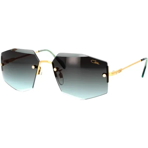 Vintage Metal Sunglasses with Green Gradient Lenses , unisex, Sizes: 59 MM - Cazal - Modalova