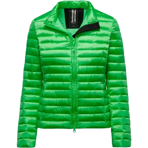 Slim-fit Bright Nylon Jacket with Synthetic Padding , female, Sizes: M, L, XS, XL, 2XL, S - BomBoogie - Modalova
