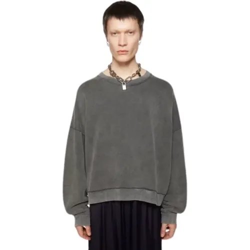 Schwarzer Rundhalspullover Unisex - Acne Studios - Modalova