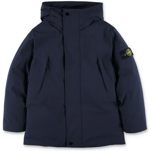 Navy Parka Hoodie Oberbekleidung Aw24 - Stone Island - Modalova