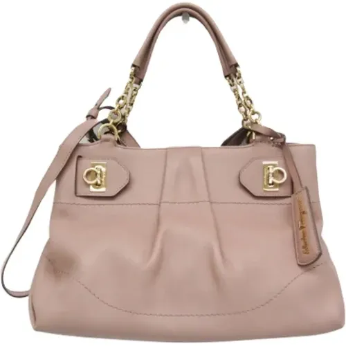 Pre-owned Leather shoulder-bags , female, Sizes: ONE SIZE - Salvatore Ferragamo Pre-owned - Modalova