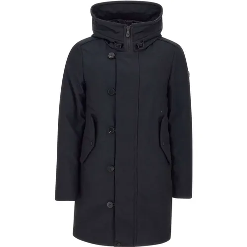 Herren Parka Mantel in Graphitblau , Herren, Größe: 2XL - Peuterey - Modalova