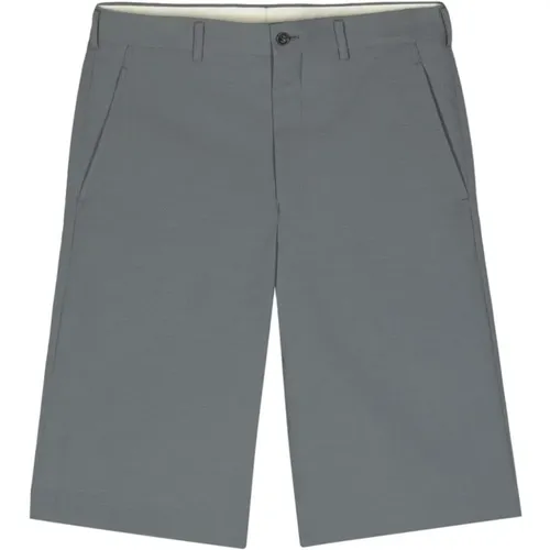 Grey Wool Shorts Mid-Rise Style , male, Sizes: L - Comme des Garçons - Modalova
