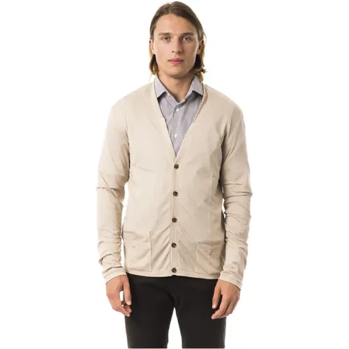 Front Pocket Long Sleeve Cardigan , male, Sizes: L, M - Byblos - Modalova