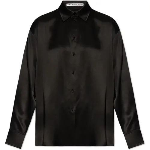 Silk shirt , female, Sizes: M, L, XL - alexander wang - Modalova