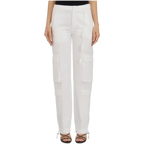 Straight Trousers , female, Sizes: W28 - Dondup - Modalova