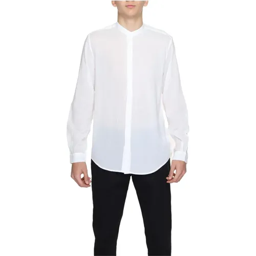 Mandarin Collar Cotton Shirt , male, Sizes: S, M, 2XL, 3XL, XS, L, XL - Antony Morato - Modalova