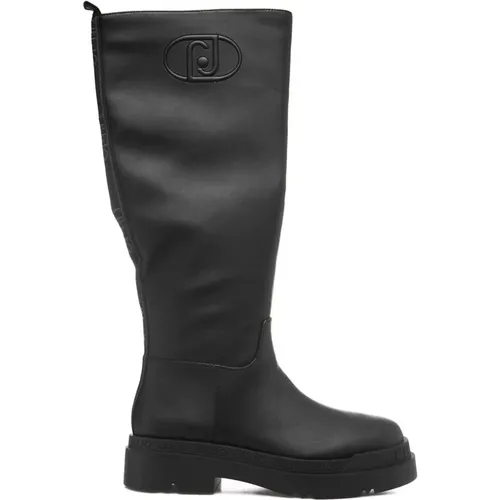 Platform Boots with Logo Details , female, Sizes: 8 UK - Liu Jo - Modalova